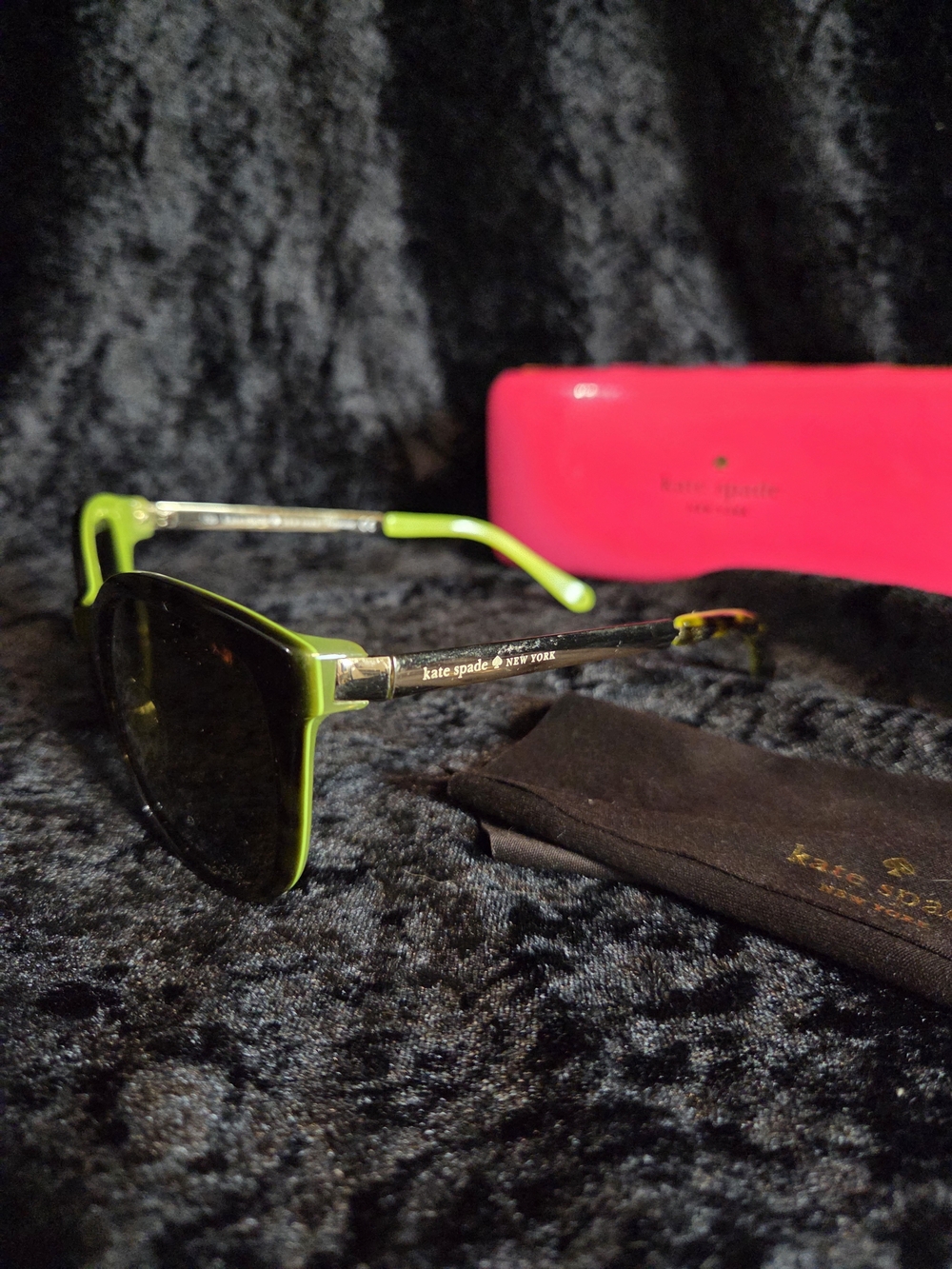kate spade Black and Tortoiseshell Round Frame Sunglasses - Picture 4 of 8